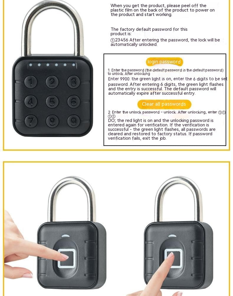 Fingerprint Lock Padlock