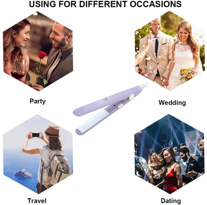 Mini Hair Straightener – Lightweight & Portable