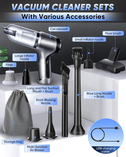 3-in-1 Wireless Vacuum Cleaner for Car, Office, and Home