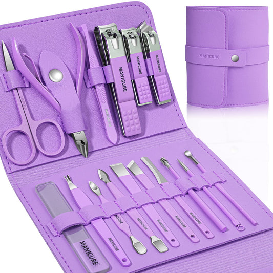 Professional Manicure Set – Complete Nail Care Grooming Kit