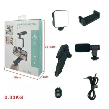 Vlogging Kit for mobile phone - Lightning Compatible Video Vlog Kit